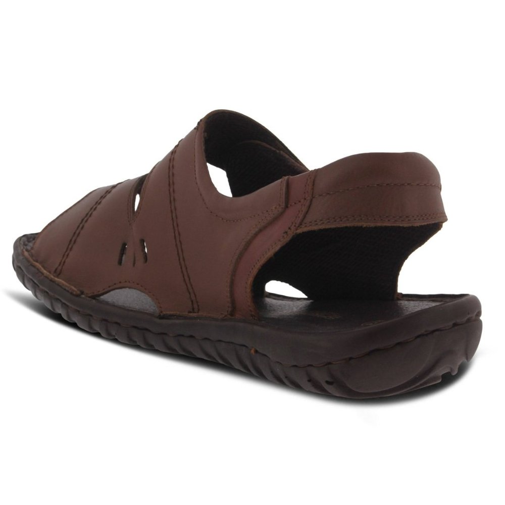 Spring Step Shoes Diro Men's Leather Slingback Sandals BROWN - Picture 6 of 7